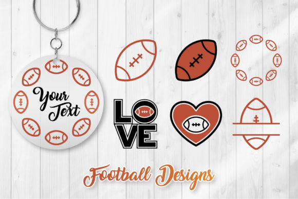 American Football Graphics for Crafts & Local Branding