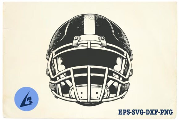 American Football Helmet SVG Clipart 12: Graphics for Crafts & Content
