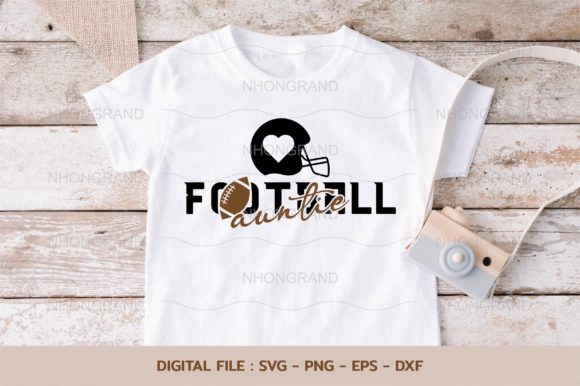 Auntie Love Football Graphics for Crafts & Content