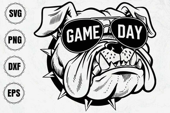 Bulldog SVG: Football Graphic for Crafts & Graphics