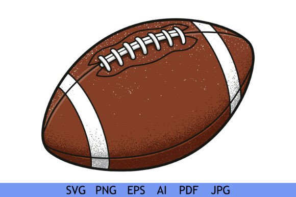 Classic Brown American Football Graphics