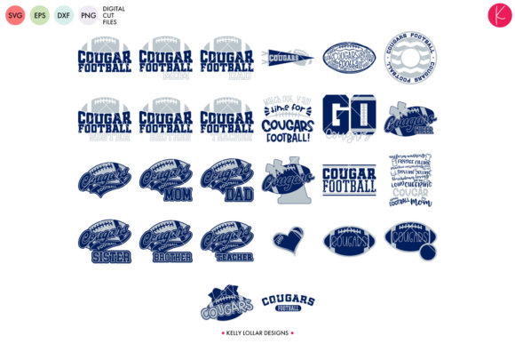 Cougars Football Bundle: Graphics & Crafts Asset Review
