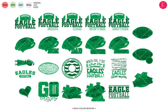 Eagles Football Bundle: Graphics for Crafts