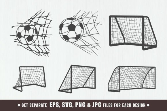 Football Ball with Net SVG: Graphics for Crafts & Content