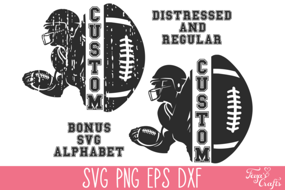 Football Custom Name SVG: Graphics for Crafts & Local Branding