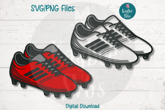 Football Soccer Cleats Shoes Graphics for Crafts