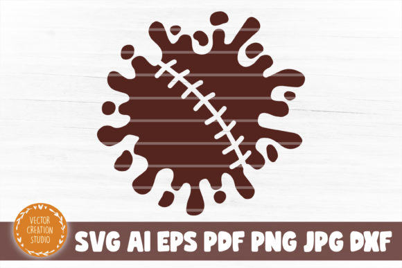 Football Splash SVG Cut File