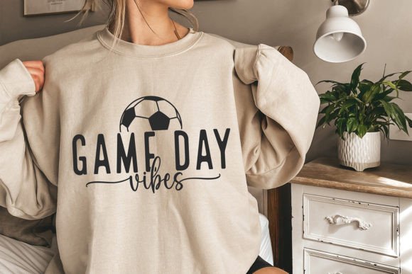 Game Day Vibes SVG: Soccer Graphics for Crafts & Branding