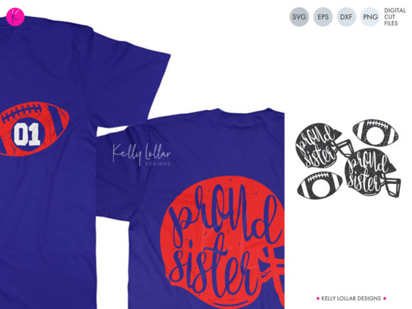 Proud Football Sister Graphics for Crafts