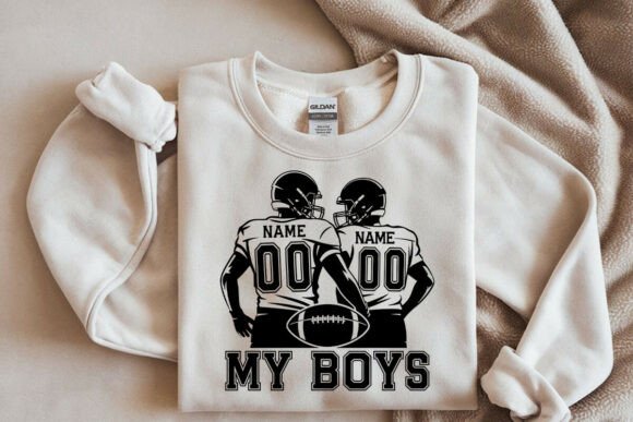 Two Football Players SVG, Custom Name